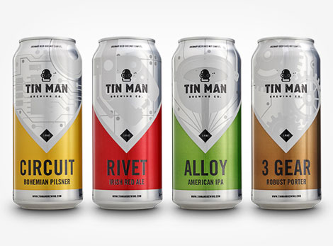 Tin Man Brewing Cans